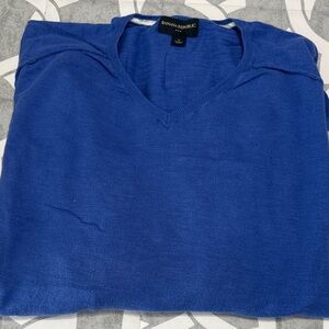 Banana Republic Men's V-Neck Sweater in Rich Blue